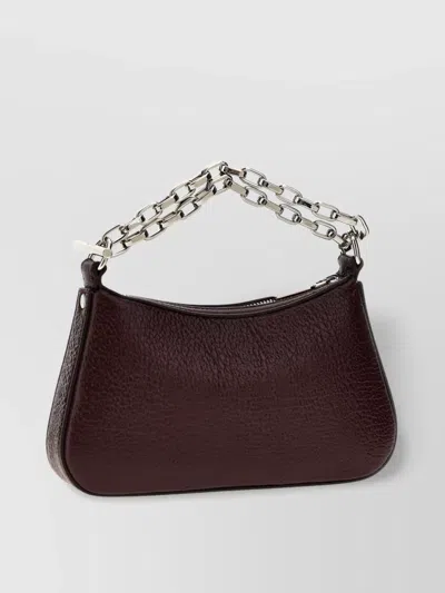 ALEXANDER MCQUEEN TEXTURED LEATHER CHAIN STRAP MINI BAG