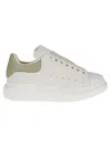 Alexander Mcqueen Oversized Leather Low-top Sneakers In White