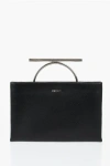 Alexander Mcqueen Textured Leather Pouch With Metal Detail
