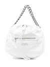 Alexander Mcqueen White Ball Bundle Leather Shoulder Bag In White