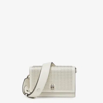 Alexander Mcqueen The Biker Small Skull Bag In White