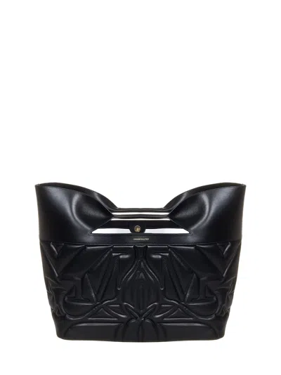 Alexander Mcqueen The Bow Large Tote In Black