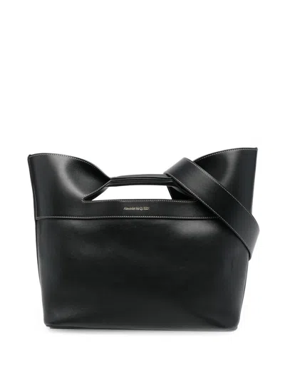 Alexander Mcqueen Logo-print Tote Bag In Black
