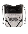 Alexander Mcqueen The Bow Logo Bucket Bag In Black