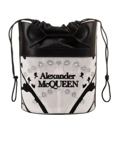 ALEXANDER MCQUEEN ALEXANDER MCQUEEN THE BOW LOGO BUCKET BAG