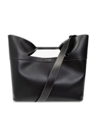 Alexander Mcqueen The Bow Tote Bag In Black