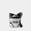 Alexander Mcqueen The Bow Logo Bucket Bag In White