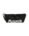Alexander Mcqueen The Bundle Mini Nylon Crossbody In Black