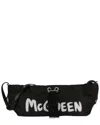 Alexander Mcqueen The Bundle Mini Nylon Crossbody In Black