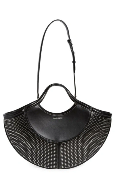 ALEXANDER MCQUEEN THE COVE STUD LEATHER TOTE