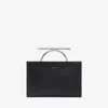 Alexander Mcqueen Cross-bar Clutch In Black/silver