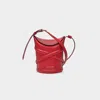 Alexander Mcqueen The Curve Bucket Shoulder Bag In Red