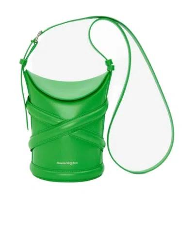 ALEXANDER MCQUEEN ALEXANDER MCQUEEN THE CURVE BUCKET SHOULDER BAG