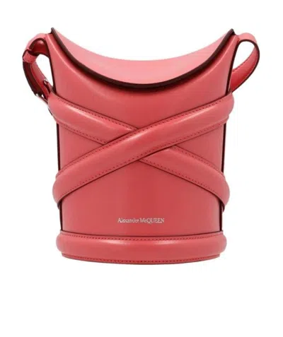 Alexander Mcqueen The Curve Bucket Bag In Pink