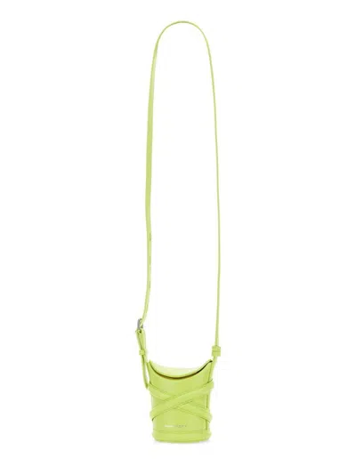 Alexander Mcqueen The Curve Mini Bag In Green