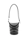 Alexander Mcqueen The Leather Bucket Bag Curve In Black