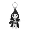 Alexander Mcqueen The Doll Sid Skeleton Charm Keyring In Black