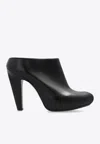 Alexander Mcqueen The Edge 120 Leather Platform Mules In Black