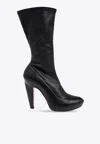 Alexander Mcqueen 125mm Platform Boots In Black