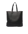 Alexander Mcqueen The Edge Leather Tote Bag In Black