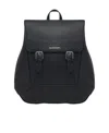 Alexander Mcqueen The Edge Logo-lettering Foldover Top Backpack In Black