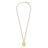 Alexander Mcqueen Sovereign Skull Necklace In Gold In Gold Tone