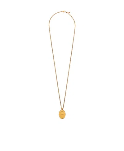 Alexander Mcqueen The Faceted Stone Necklace In Yellow