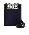 ALEXANDER MCQUEEN THE GRIP DENIM SHOULDER BAG