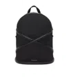 Alexander Mcqueen The Harness Logo Backpack In Black