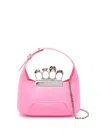 Alexander Mcqueen Alexander Mc Queen The Jewelled Hobo Mini Leather Shoulder Bag In Pink