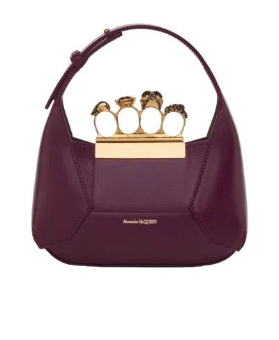 Alexander Mcqueen The Jewelled Leather Mini Bag In Multi