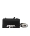 Alexander Mcqueen The Knuckle Leather Satchel In Black