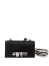 Alexander Mcqueen The Knuckle Leather Satchel In Black