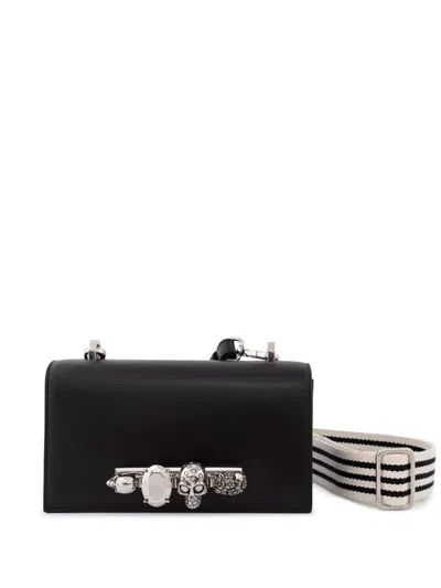 Alexander Mcqueen The Knuckle Messenger Bag In Black
