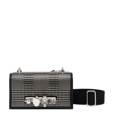 Alexander Mcqueen The Knuckle Satchel Bag In Black