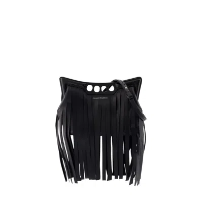 ALEXANDER MCQUEEN ALEXANDER MCQUEEN THE MINI PEAK CROSSBODY - LEATHER - BLACK