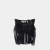 Alexander Mcqueen Stylish Mini Peak Fringed Crossbody Bag
