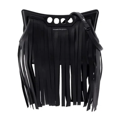 Alexander Mcqueen The Mini Peak Crossbody In Black