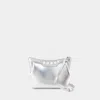 Alexander Mcqueen The Peak Bag Mini In Metallic