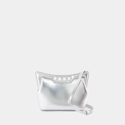 ALEXANDER MCQUEEN THE MINI PEAK PURSE - ALEXANDER MCQUEEN - LEATHER - SILVER