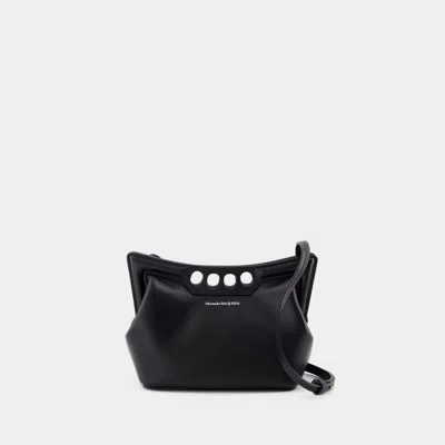 Alexander Mcqueen The Mini Peak Purse In Black