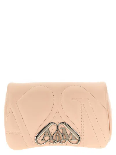 Alexander Mcqueen The Mini Seal Crossbody Bags Beige