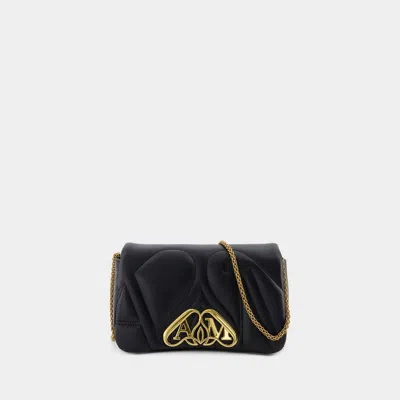 Alexander Mcqueen The Mini Seal Crossbody Bags Black