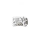 Alexander Mcqueen The Mini Seal Crossbody In Silver