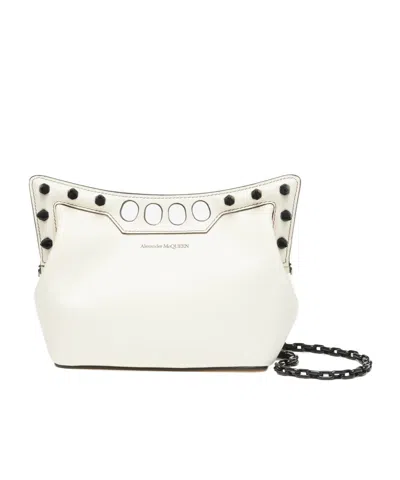 Alexander Mcqueen The Peak Cross Body Bag In White