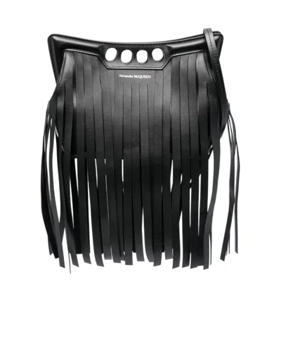ALEXANDER MCQUEEN ALEXANDER MCQUEEN THE PEAK FRINGED MINI SHOULDER BAG