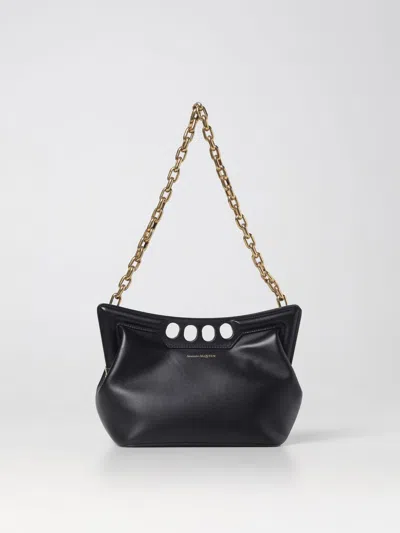ALEXANDER MCQUEEN MCQUEEN THE PEAK LEATHER BAG WITH SHOULDER STRAP,E54816002