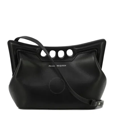 Alexander Mcqueen The Peak Mini Clutch Bag In Black