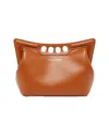 Alexander Mcqueen The Mini Peak Crossbody Bag In Caramel Tan