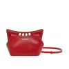 Alexander Mcqueen Mini The Peak Clutch Bag In Red